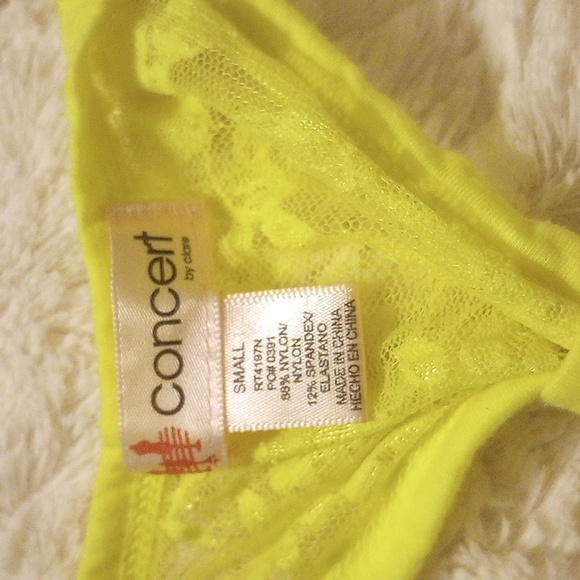Concert yellow mesh top size small - Picture 5 of 5